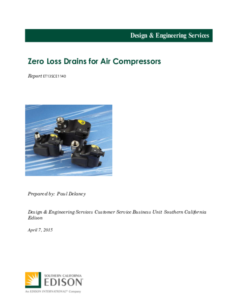 Zero Loss Compressed Air Drains ETCC
